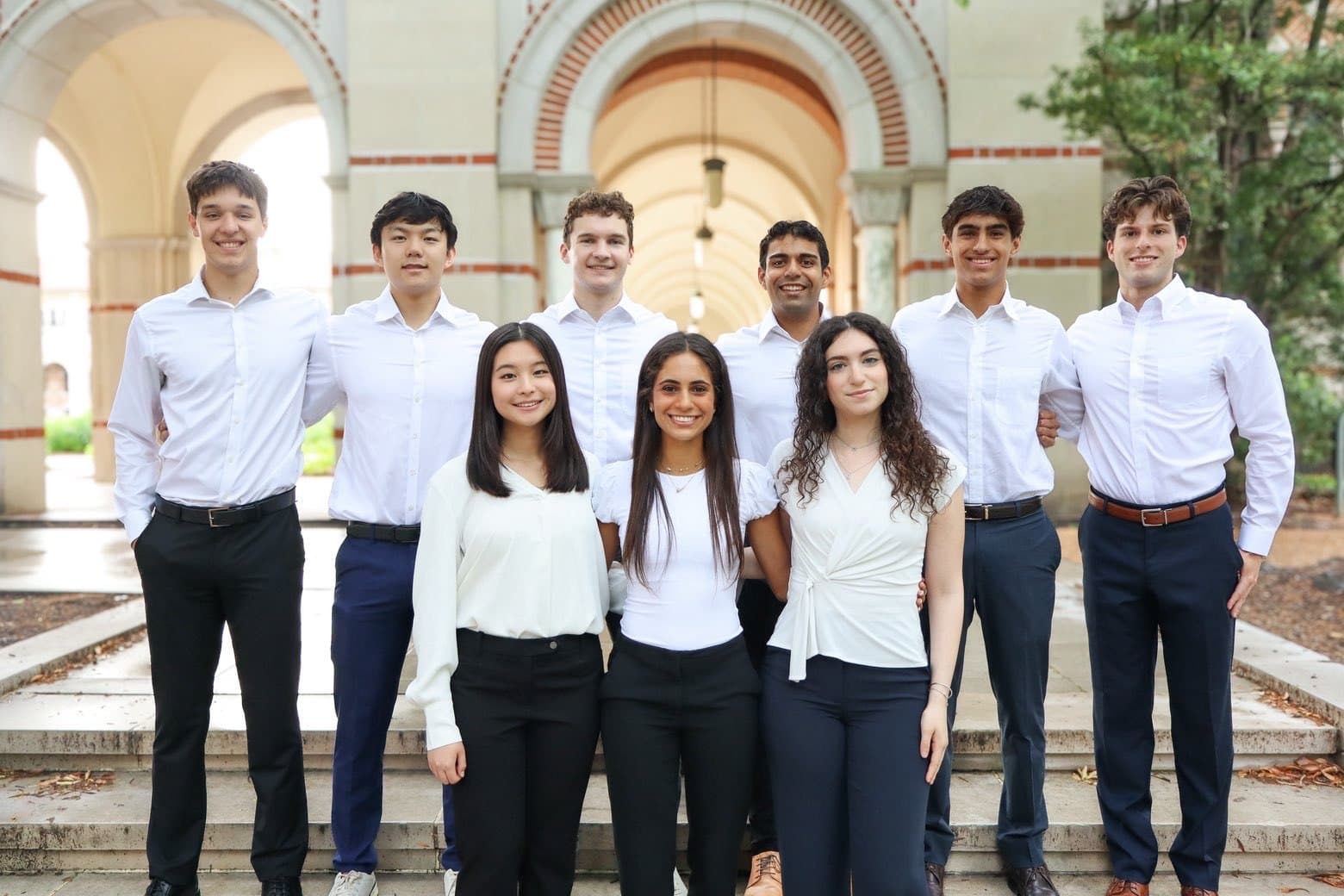 The Rice Business Society executive board on the Rice University campus